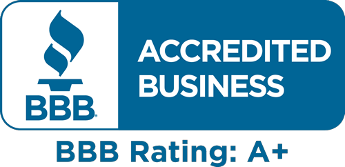 BBB Accredited Business badge with A plus rating