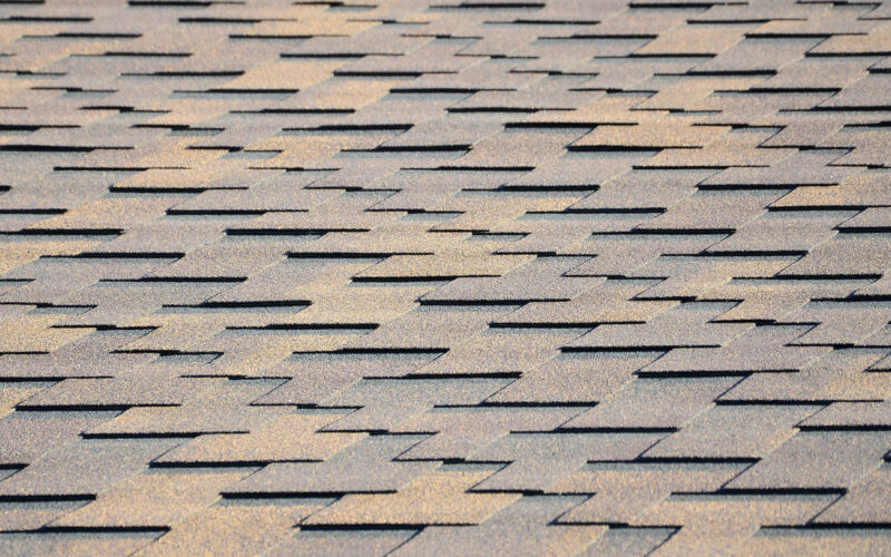 Asphalt shingle roof in Arizona showing typical installation pattern and durability