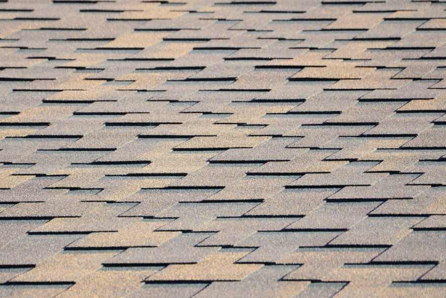 Asphalt shingle roof in Arizona showing typical installation pattern and durability